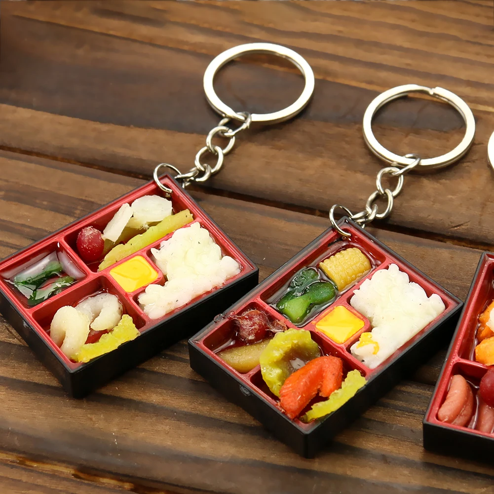 ПВХ брелок Bento Креативный дизайн имитация еды кулон Детские игрушки реквизит
