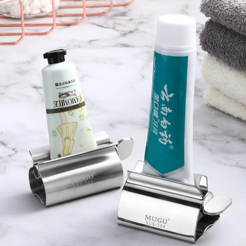 

Выдавливатель для зубной пасты из нержавеющей стали, ручной многофункциональный диспенсер для зубной пасты в трубке, 50 предметов