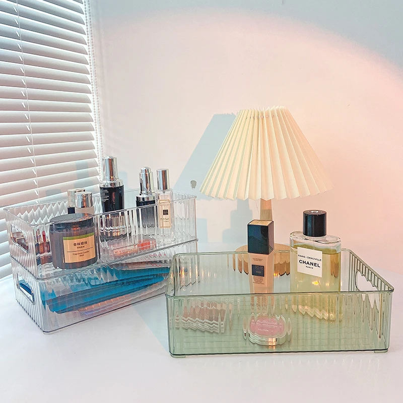 

Квадратный пластиковый ящик для хранения, витрина для товаров для макияжа, Товары домашнего обихода, игрушки, закуски, Сортировочная посуда...