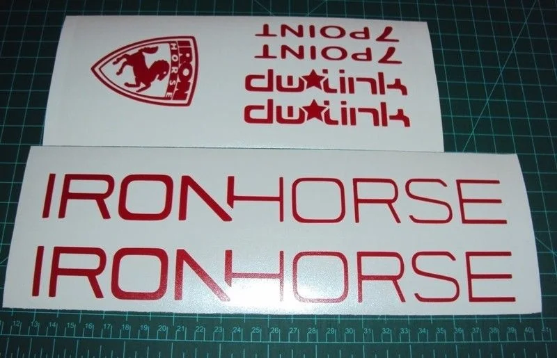 

For 1Set Iron Horse Sunday Bike Decals Stickers MTB Racing 7Point DH TLD dw Link Car Styling