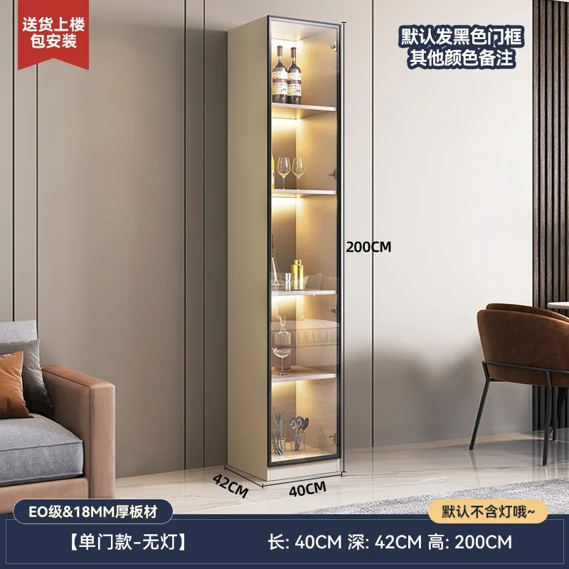 Винный шкаф современный простой со стеклянной дверью для гостиной роскошная