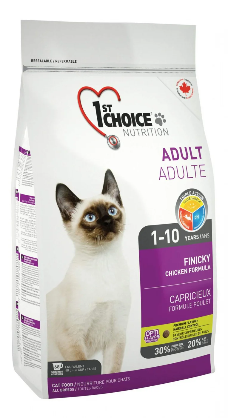 1st Choice корм для взрослых кошек всех пород привередливые в питании курица 350 гр