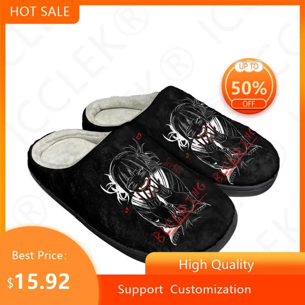 

Популярные модные тапочки My Hero моя геройская академия, Toga Himiko, мужские и женские сандалии, плюшевая Повседневная сохраняющая тепло обувь, теплые удобные Тапочки