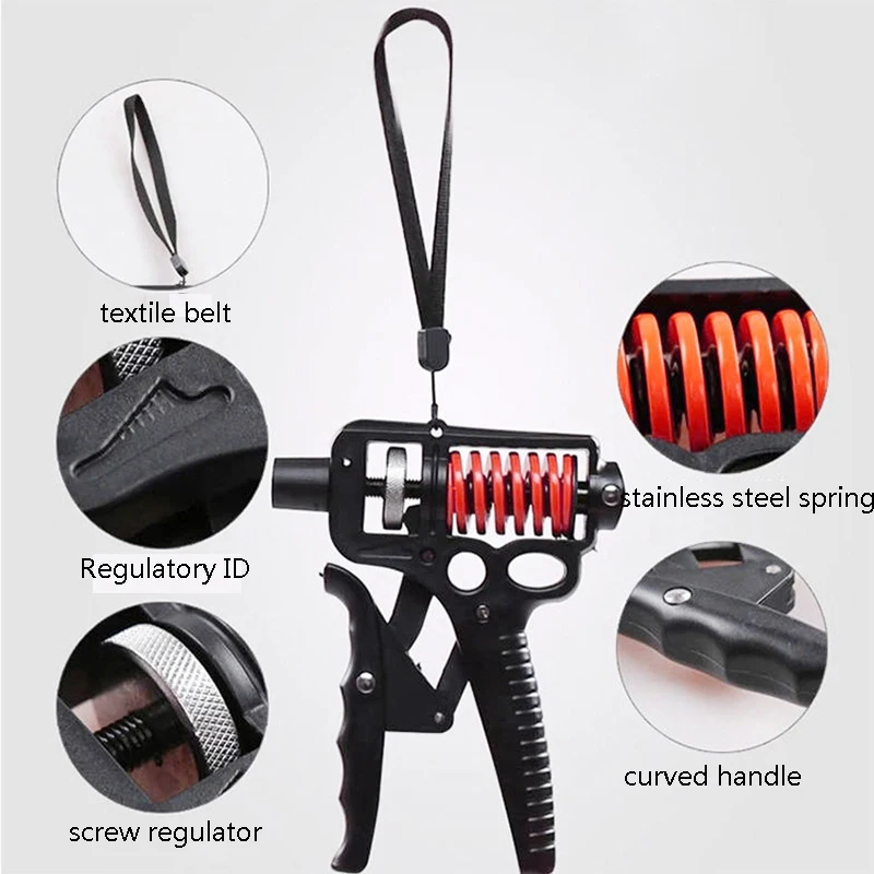5-165 кг расширитель для пальцев тренировочная ручка регулируемая тренажер рук
