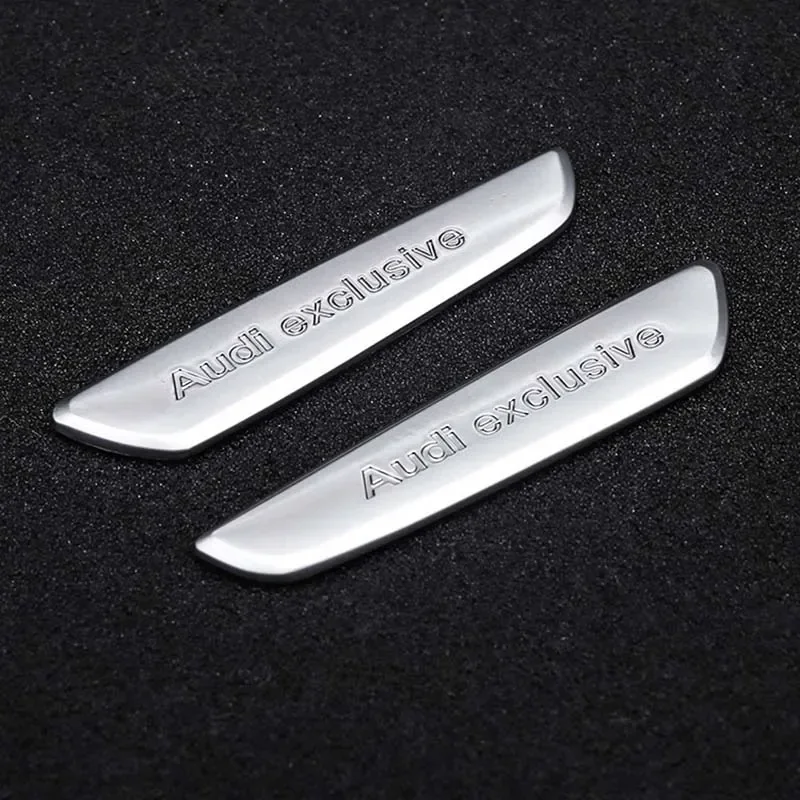 Металлический цинковый сплав для Audi Exclusiver Автомобильные наклейки Sline A3 A4 A5 A6 Q3 Q5 Q7