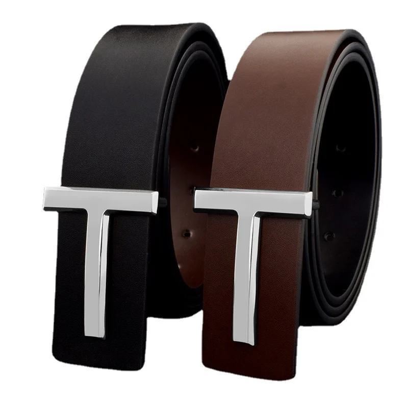 New Men's Belt High Quality Designer Belts Men Fashion Letter Luxury Famous Leather Belt Jeans Cowskin Waist Strap 3.7cm