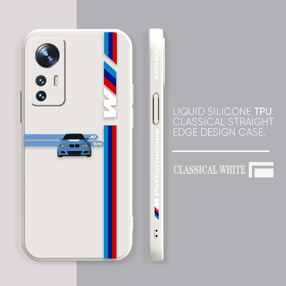 Phone Case For Xiaomi 13 12 12T 12S 11 11T 10 10S 9 8 Pro Ultra Lite Colour Case Cover Funda Cqoue Shell Luxury M-BMW Sports Car