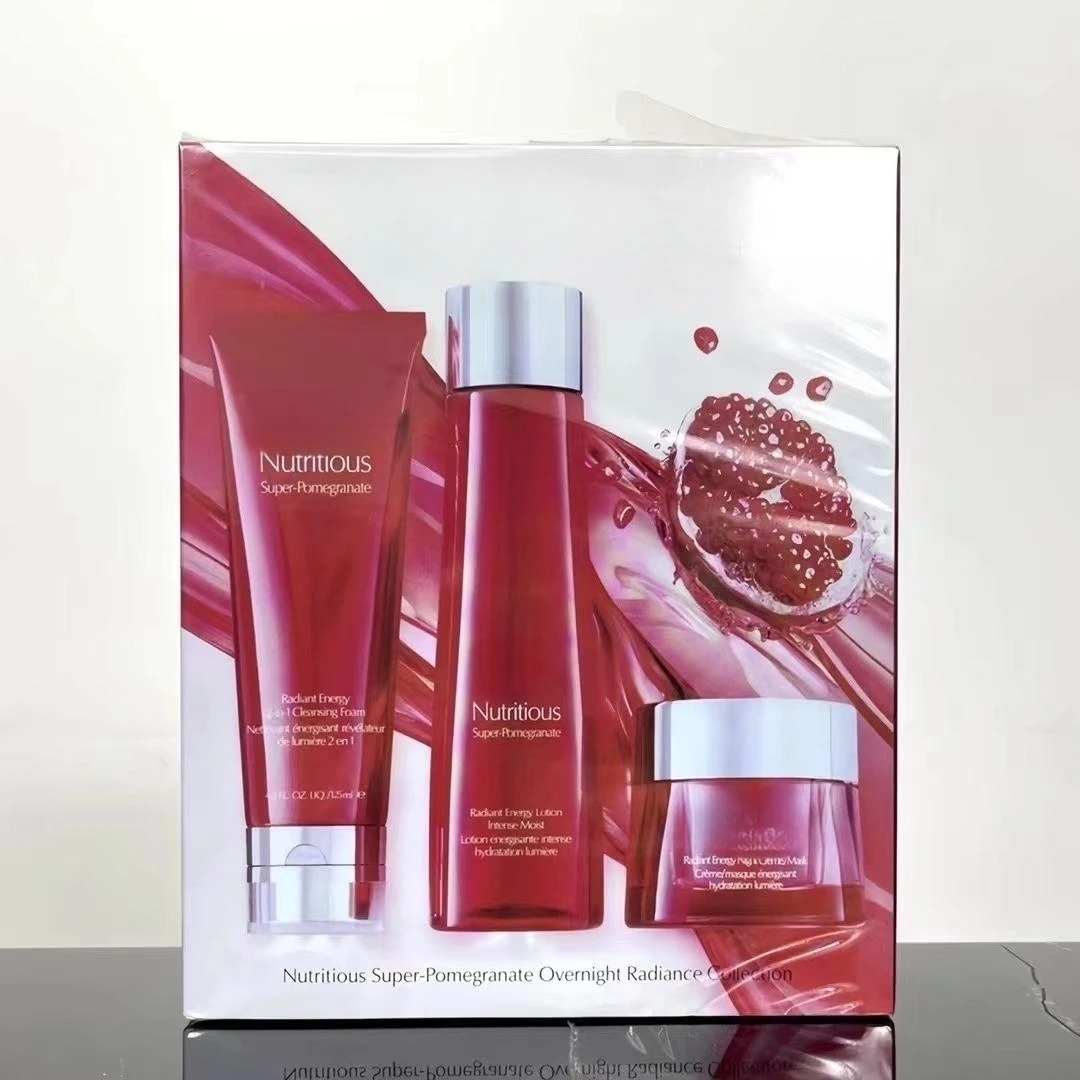 

Nutritious Super-Pomegranate Overnight Radiance Collection Cleansing Foam125ml+Lotion+Night Cream