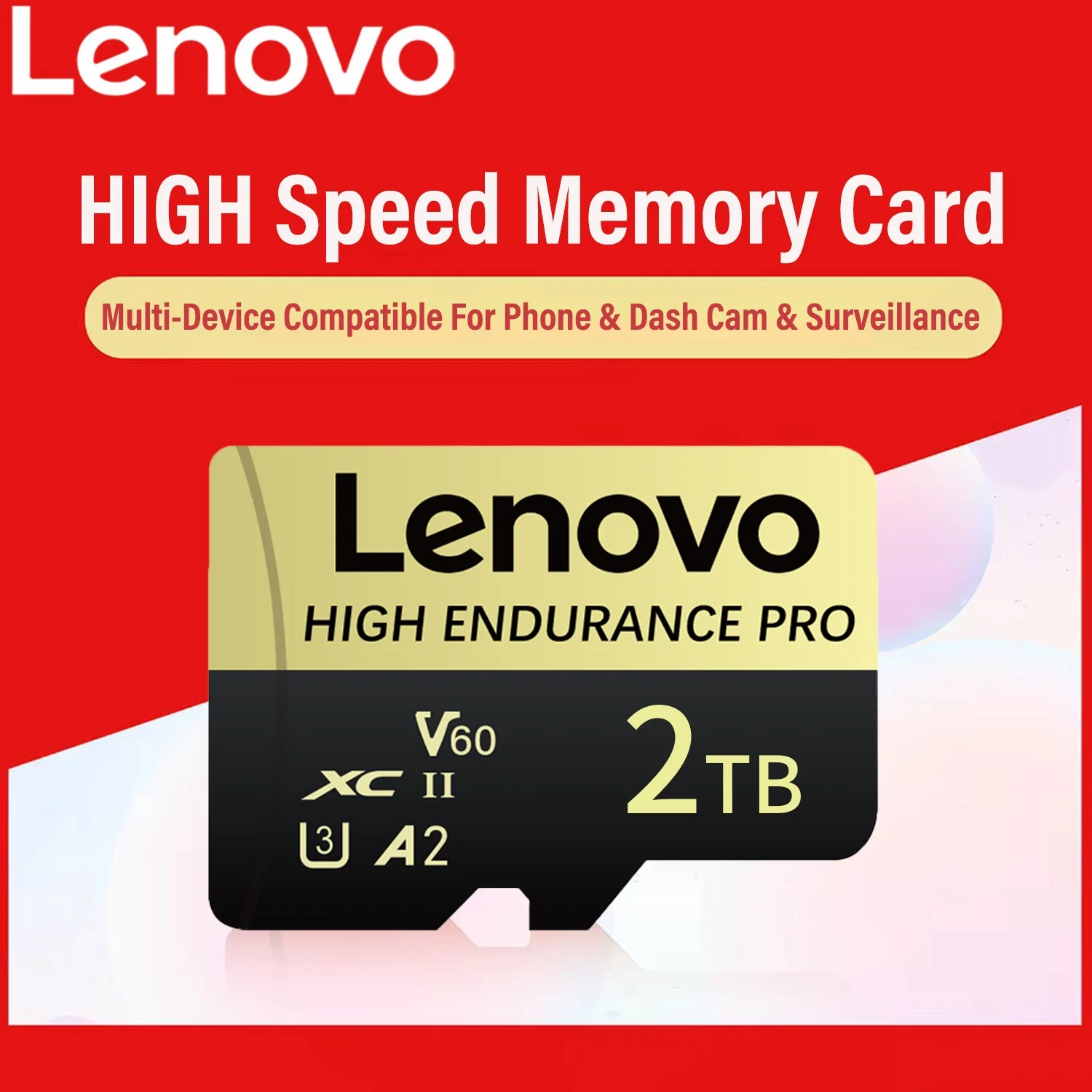 Фото Новая карта памяти Lenovo 2 ТБ, высокоскоростные TF-карты памяти 1 ТБ, 512 ГБ, 256 ГБ, 128 ГБ для телефона, камеры, дрона, межустройственного использования, запись 4K. №1