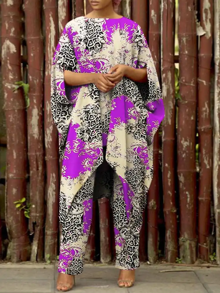 

Bohemian Floral Printed Matching Sets ZANZEA Women Summer Urban Tracksuit Two Piece Sets Outifits Casual Holiday Pant Sets 2022