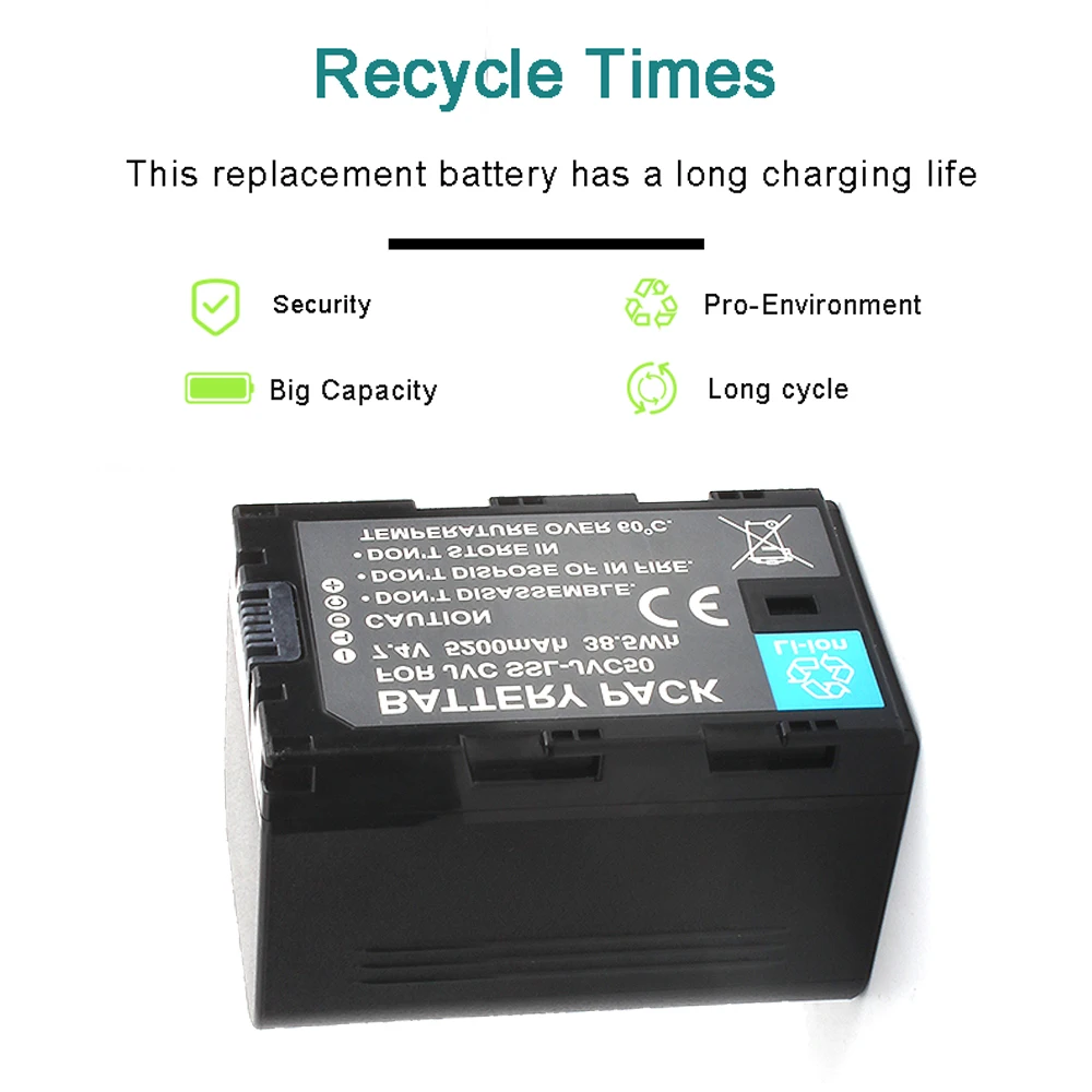 Аккумулятор SSL-JVC50 7 4 В 5200 мАч для JVC Jvc50 GY-HMQ10 GY-LS300 GY-HM200U GY-HM600EC GY-HM650