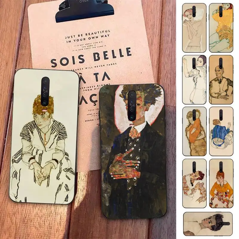 

Egon Schiele Phone Case for Redmi 5 6 7 8 9 A 5plus K20 4X S2 GO 6 K30 pro