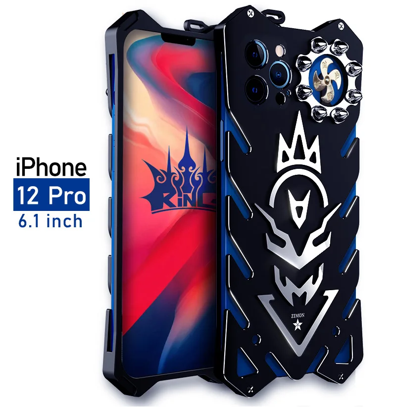 

Metal Steel Machinery Series Phone Cases For iPhone12 Pro Thor Heavy Duty Armor Metal Aluminum For iPhone 12 Pro Mini Case Cover