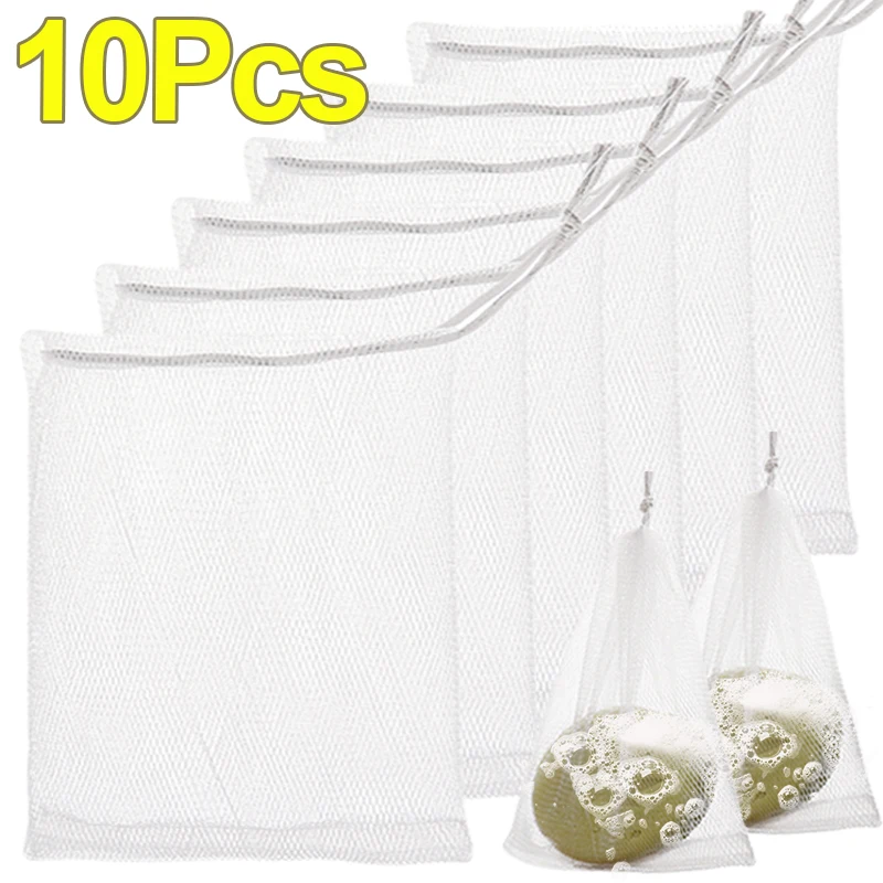 

10/1PCS Hangable Soap Bags Bath Shower Gel Facial Cleanser Foaming Mesh Bags Body Soap Cleanser Bubble Net Bags Cleaning Tools