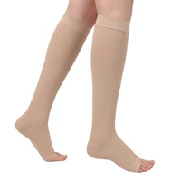 1 pair varicose veins medical compression stockings 23 32mmhg pressure level 2 serious calf leg slimming socks open close toes