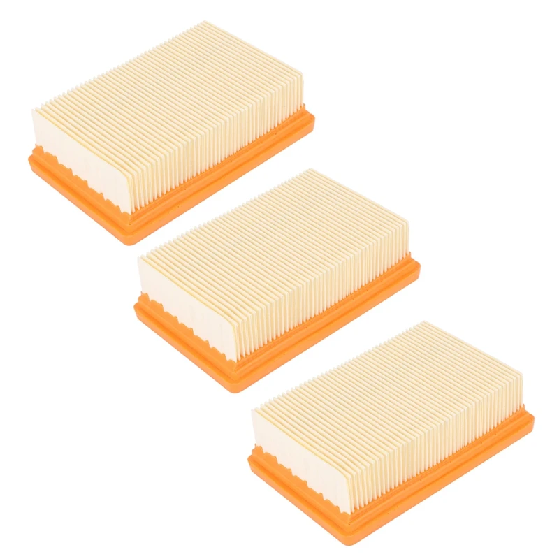 

3X Vacuum Cleaner Filter Replacement For KARCHER Flat-Pleated MV4 MV5 MV6 WD4 WD5 WD6 P PREMIUM WD5