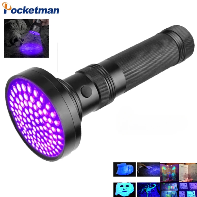 

100LED UV Purple Light Black Light Ultra Violet 21LED 12LED UV LED Flashlight 395-400nm LED Torch LED Lamp for Safety Detection