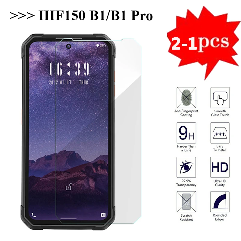 

2-1PC 9H Premium Tempered Glass For IIIF150 B1 Pro Screen Protector Film Protective Glass Cover for IIIF150 B1 Pelicula De Vidro