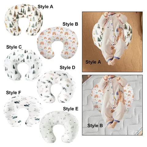 Чехол для подушки для кормления из полиэстера и хлопка