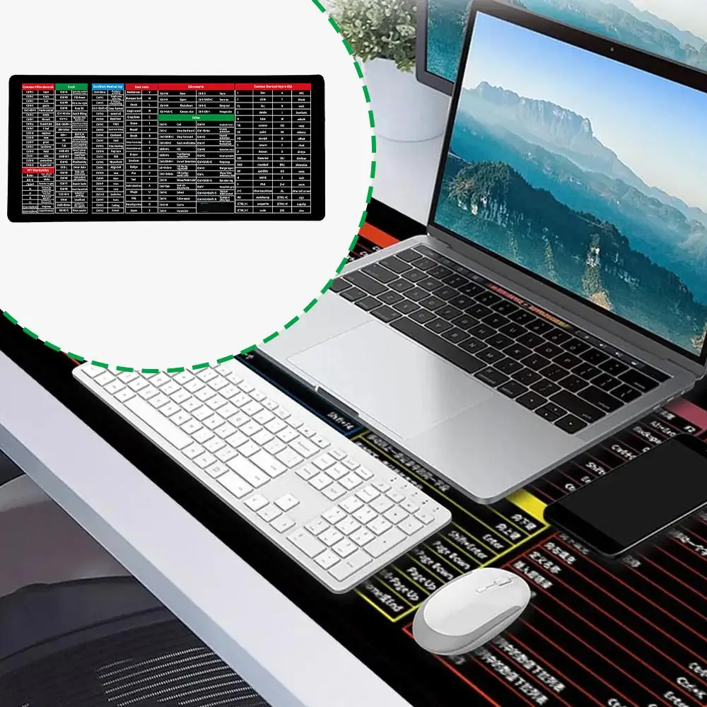 

Large Gaming Mouse Pad Office Mouse Mat Quick Key Office Shortcuts Pattern Keyboard Software Anti Pad By Office Mousepad Sl Y1O7