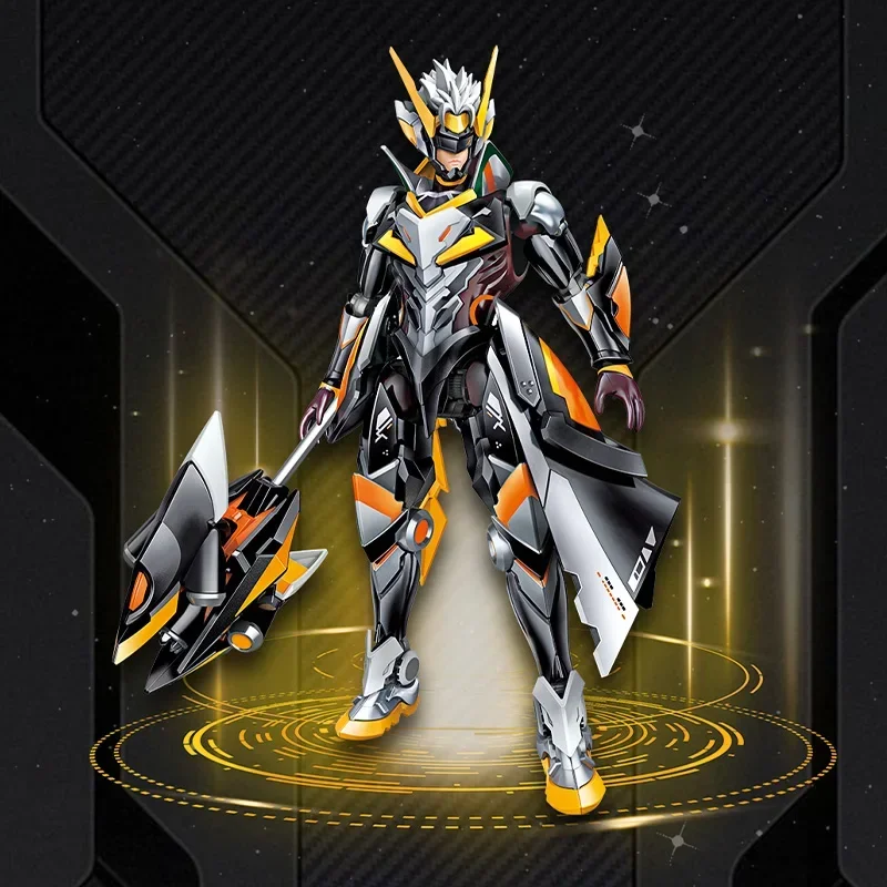 Фото Keeppley Honor of Kings строительные блоки Sun Shangxiang потоки Mecha Warrior Робот Модель Подвижная кукла сборка игрушка подарок №3