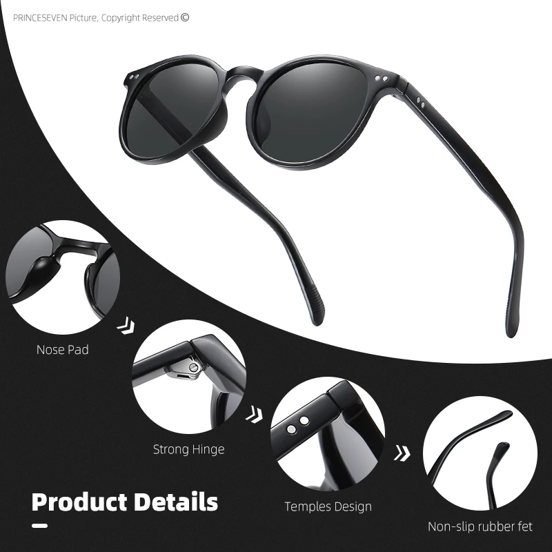 Солнцезащитные очки в винтажном стиле для мужчин и женщин UV400