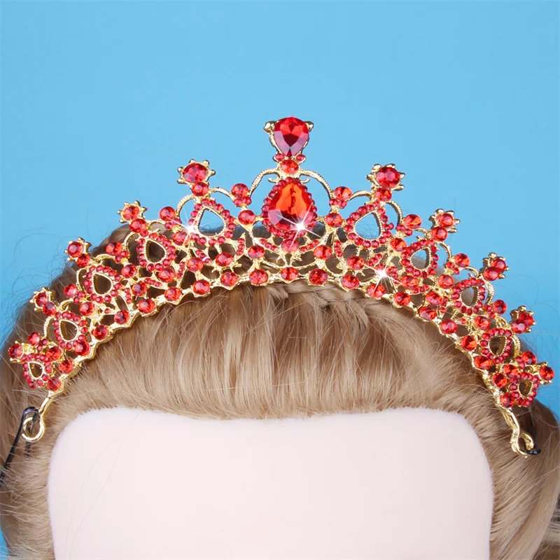 

Wedding Bridesmaid Crystal Crown Headband Lady Girls Tiara Bride Head Ornament Her Accessories