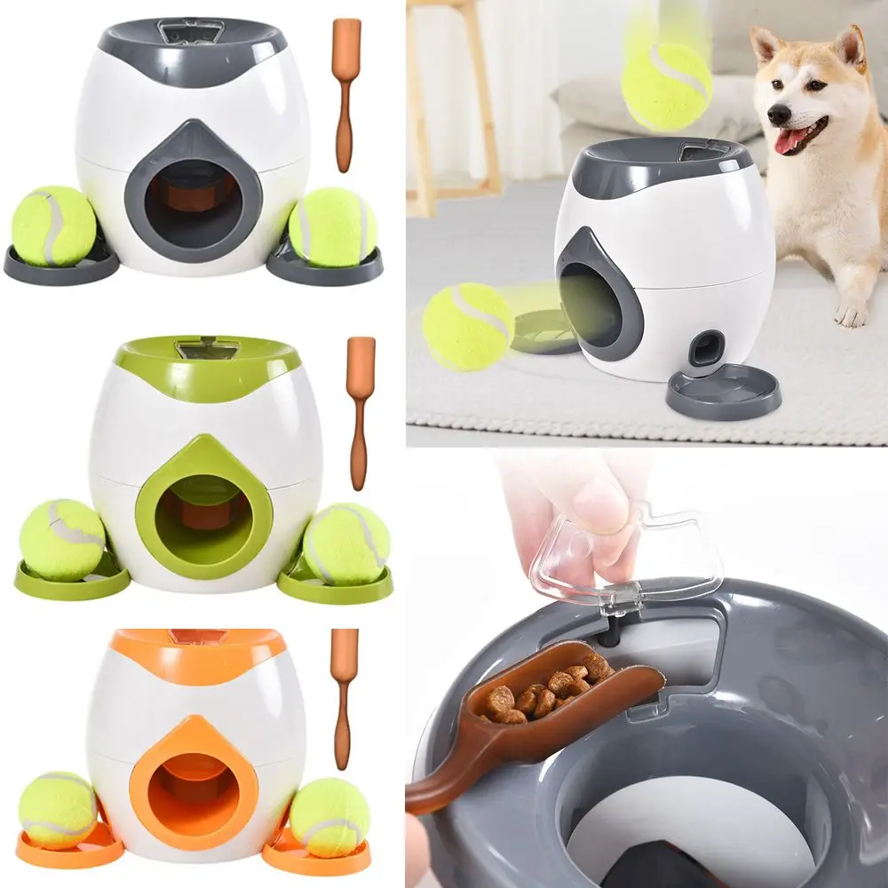 

Feeder Automatic Interactive Dog Training Toy Puppy Ball Throw Device Food Reward Throwing Machine Pet Tennis Launcher