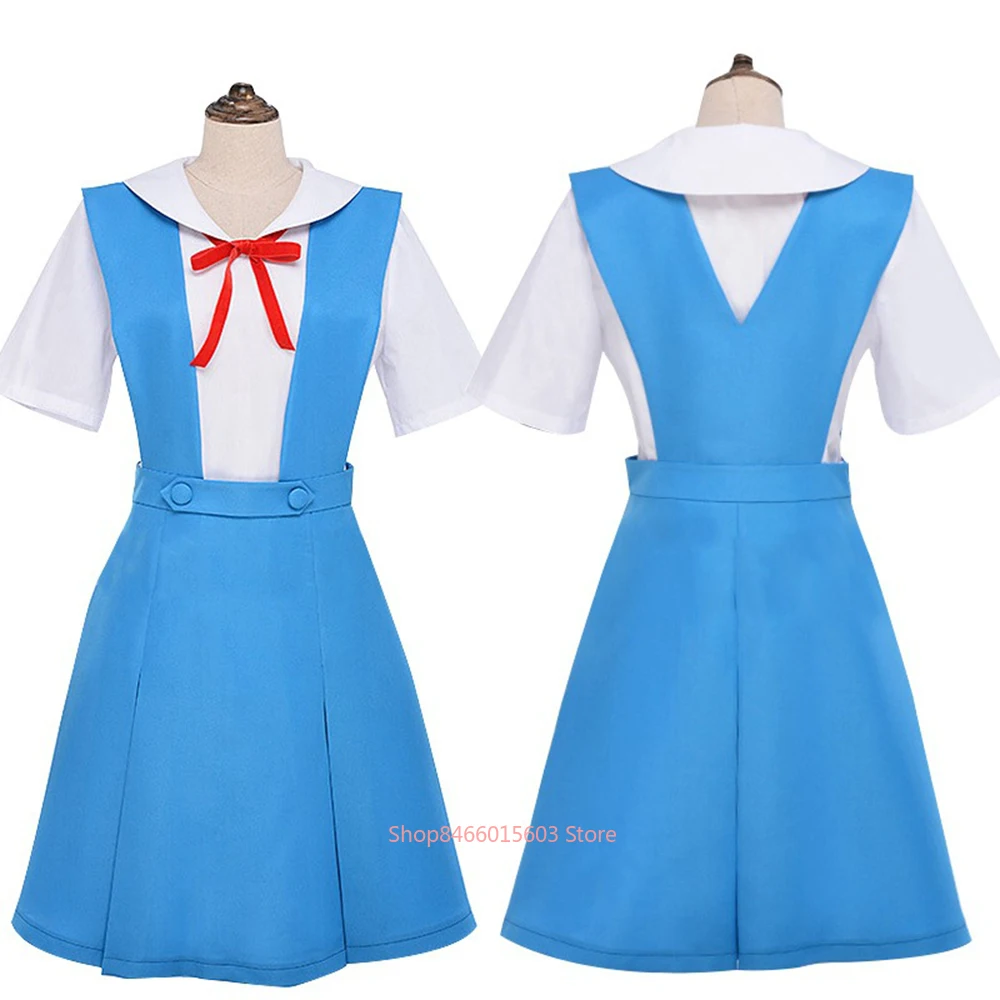 Костюм для косплея аниме Евангелион школьная форма Аянами Рэй Хэллоуина