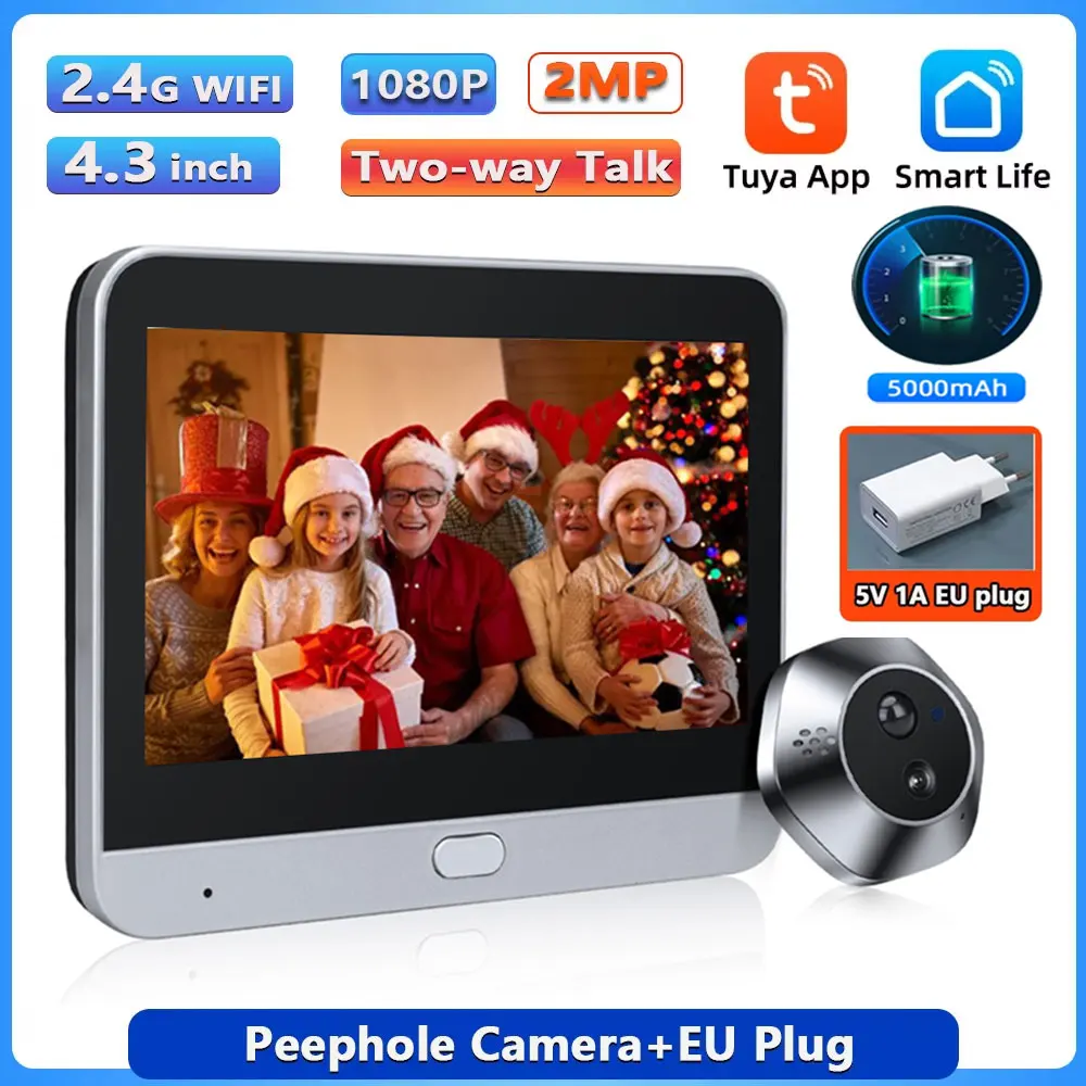 

Awapow 4,3-дюймовый видеодомофон Tuya