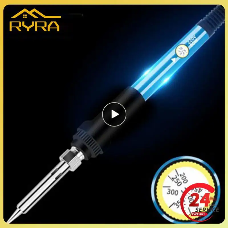 

Electric Soldering Iron Mini Handle Heat Adjustable Temperature Pencil Welding 60w Rework Station 806 Tips