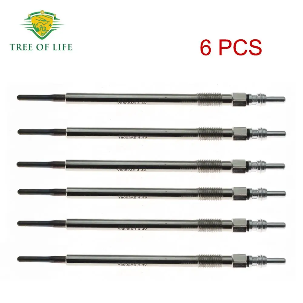 

6 свечей накаливания 4,4 В для Mercedes-Benz CDI V6 W203 W204 W211 W164 W221 OM642 X204 W906 Vito Viano W639 05175756 АА А 0011597101