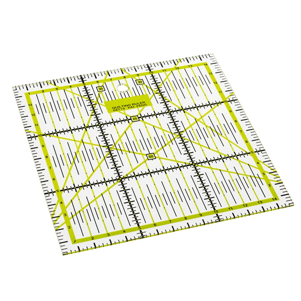 

Multi-Function Acrylic Drawing Ruler Sewing Measuring Patchwork Yardstick Rulers 30° 45° 60° 90° Straight Ruler Measuring Tools