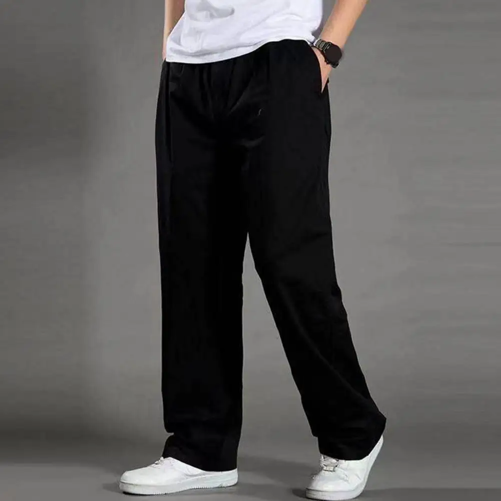 

Leisure Quick Dry Stretchy Waist Deep Crotch Men Trousers Male Garment