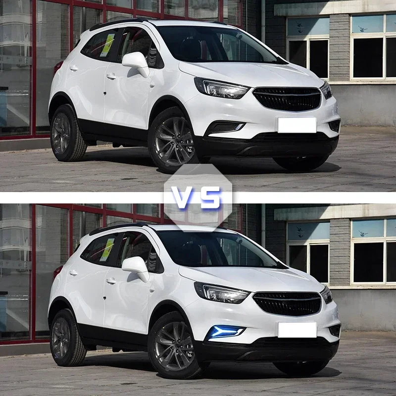 2 шт. светодиодные для Buick Encore Opel mokka 2016 2017 2018 дневные ходовые огни DRL противотуманные фары реле светодиодные DRL дневные фонари (art.: 3920cabae10af) - 3920cabae10af