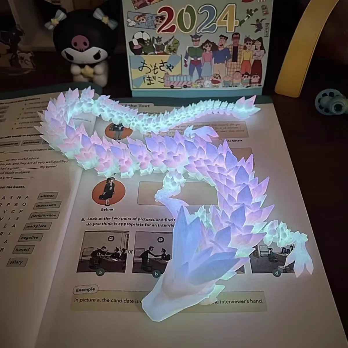 

Светящийся 3D-дракон из полимера