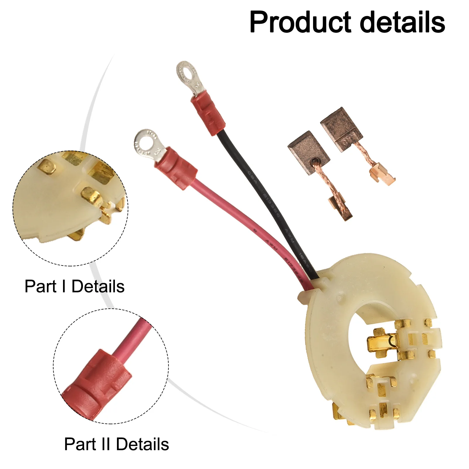 Держатель угольной щетки 638845 2 с набором угольных щеток для BDF446 BHP446 BDF456 BHP456 DDF446