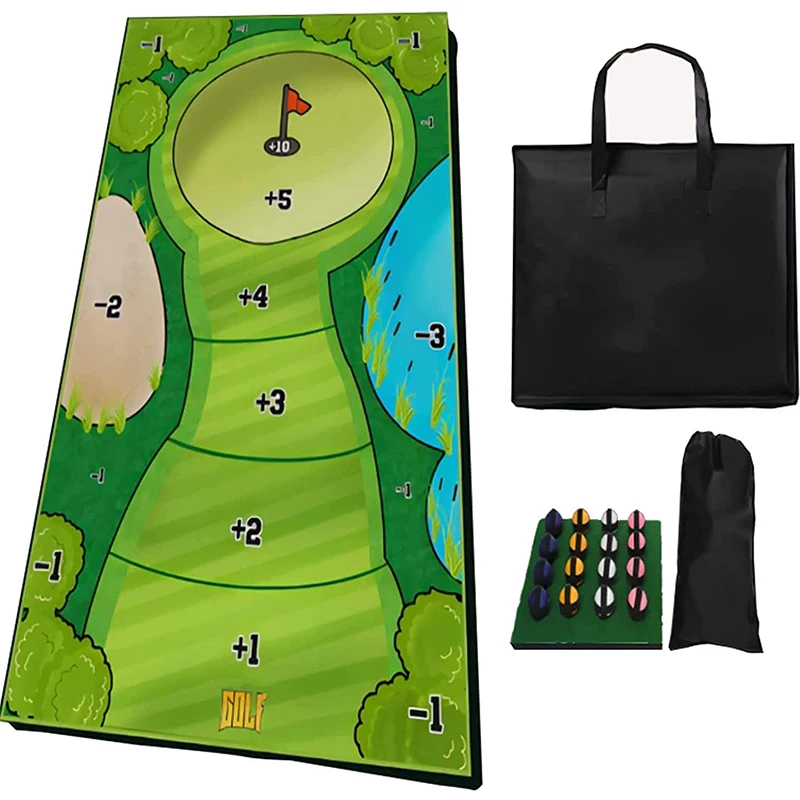 The New Mini Casual Golf Game Set Auxiliary Practice to Improve Golf Skills Props Suitable for Indoor Outdoor Game