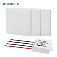 433mhz ac 110v 220v wireless remote lamp light led bulb wireless transmitter switch control smart home wall panel switch