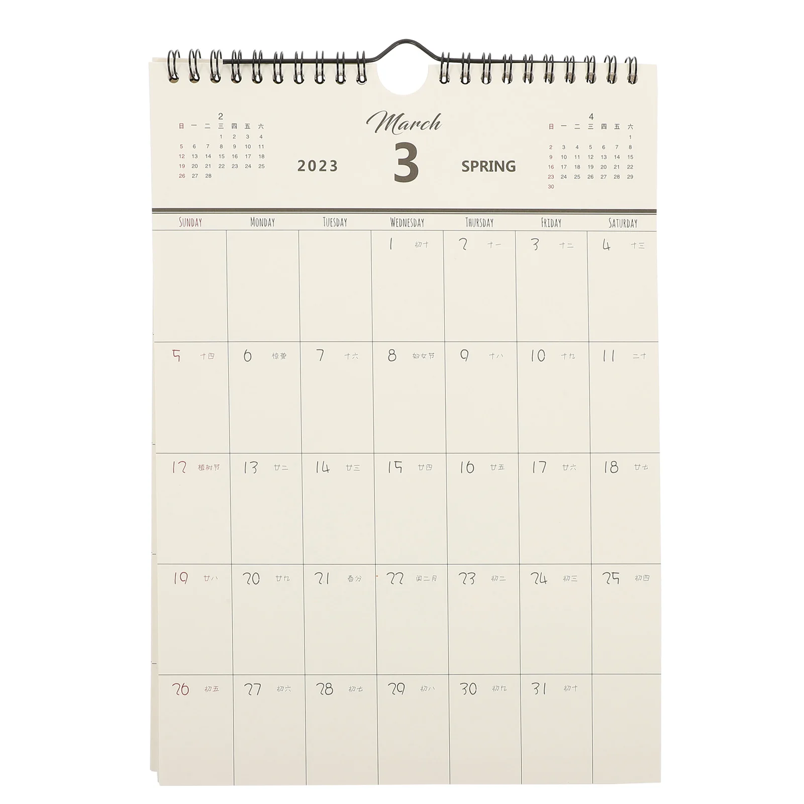 

Календарь 2023 стена 2022 Φ ежемесячный ежедневный подвесной план календарь на год планирование китайского месяца офиса большой лист