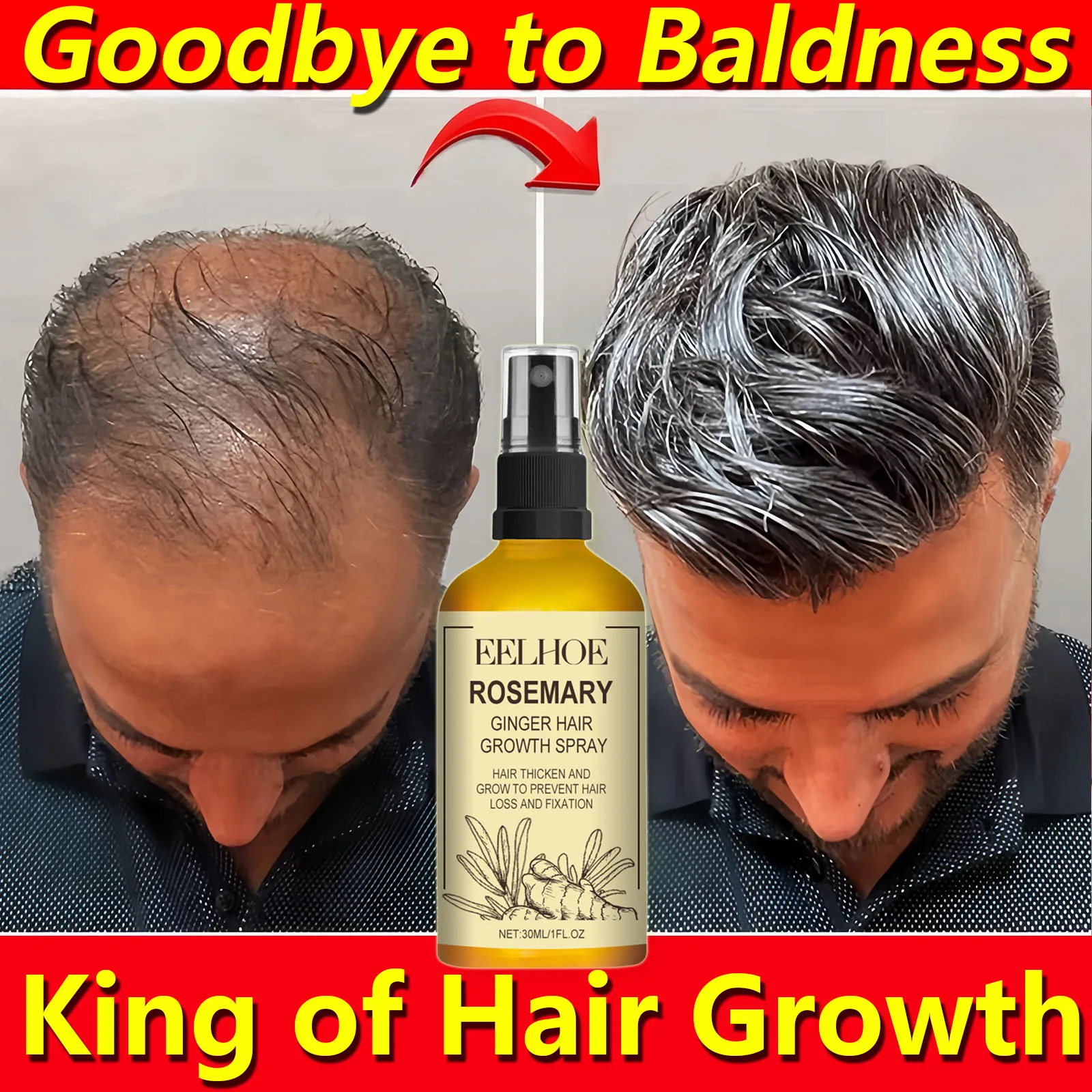 Масло розмарина сыворотка для роста волос спрей восстановления питание корней