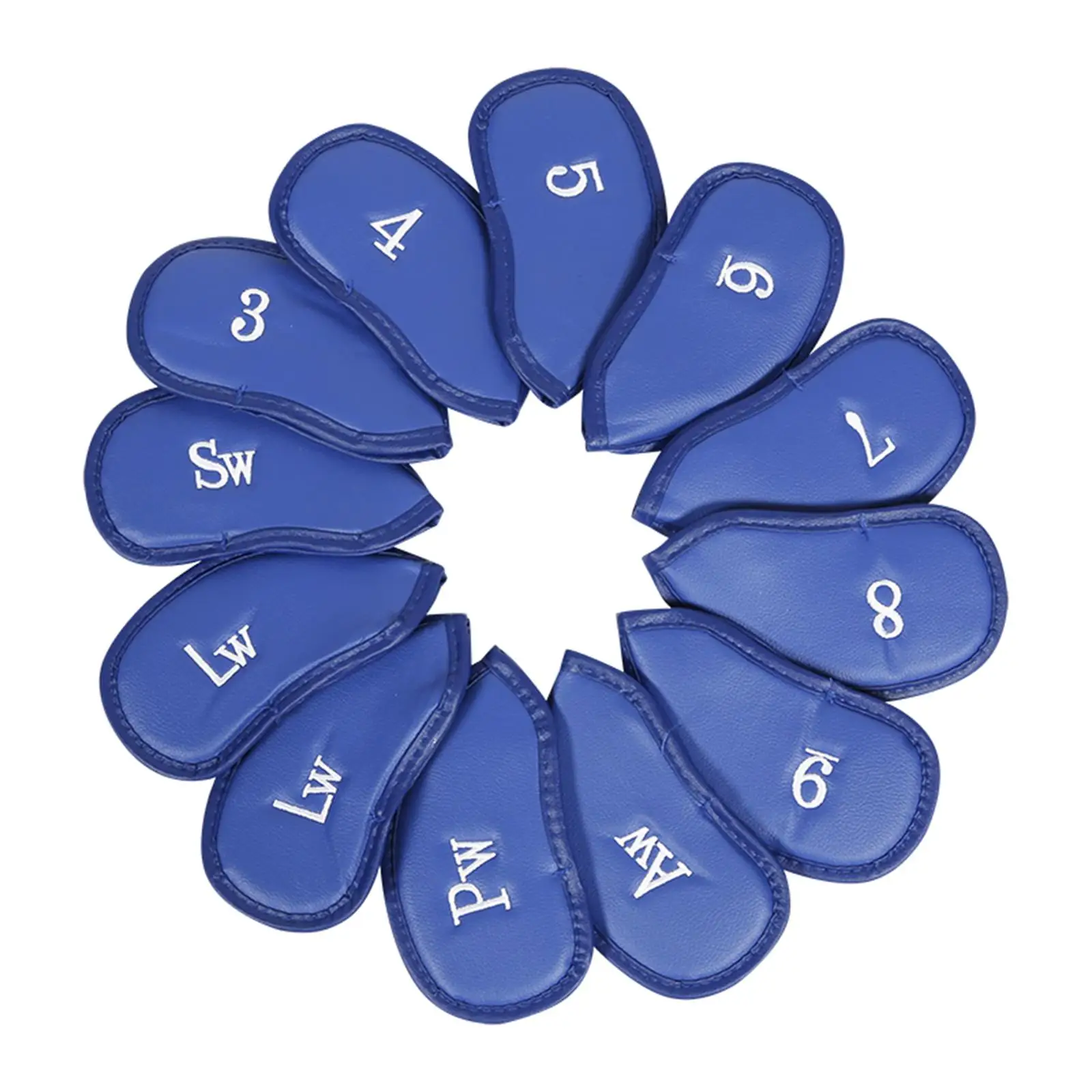 

12x Чехлы для головы для гольфа из полиуретана, Защитные чехлы для головы, Защитные чехлы для головы с клиновидным покрытием для гольфа, аксессуары для гольфа в подарок, унисекс