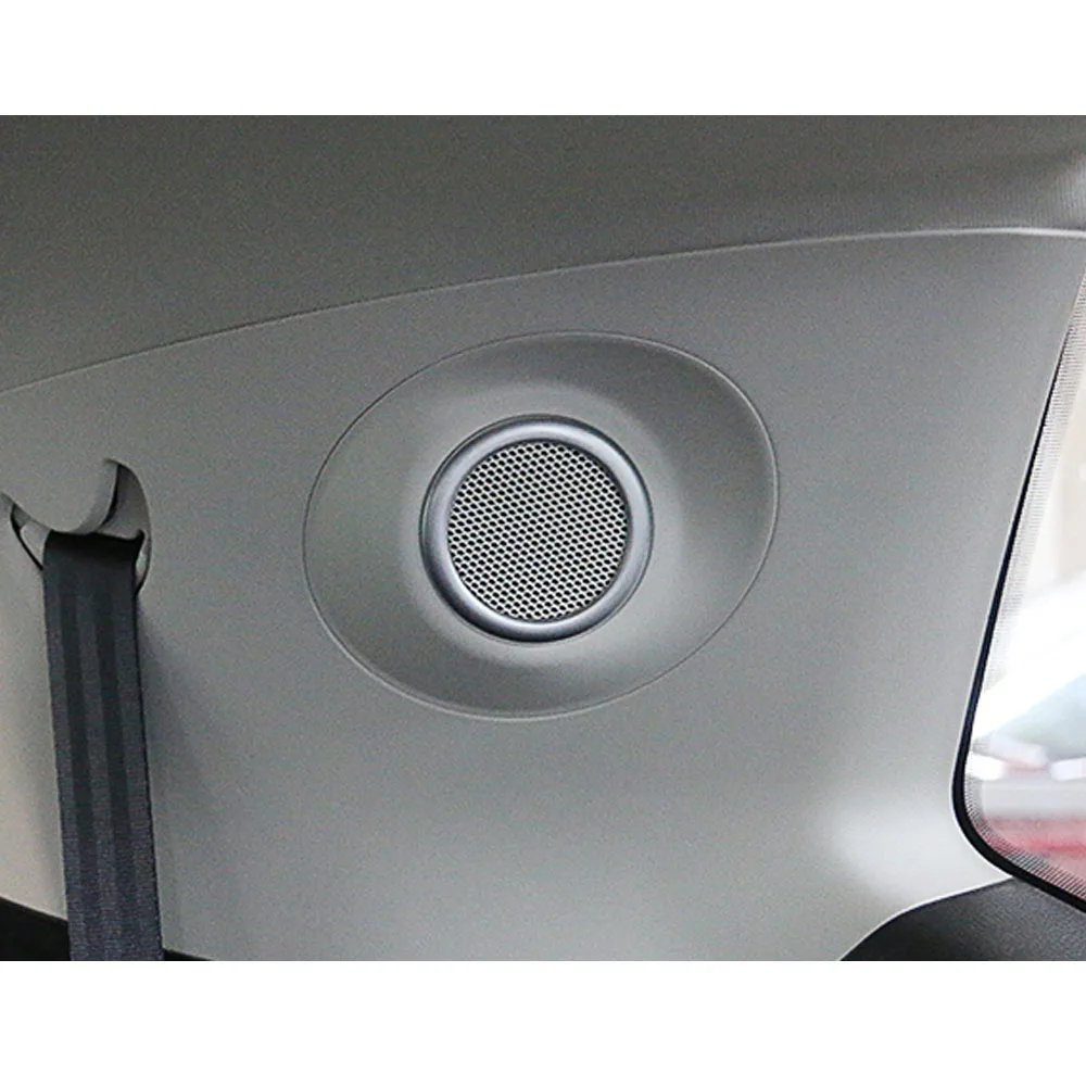 For Ford EDGE 2015 2016 2017 car door Styling ABS chrome Audio Speak Sound Cover Ring circle lamp trim 2pcs | Автомобили и