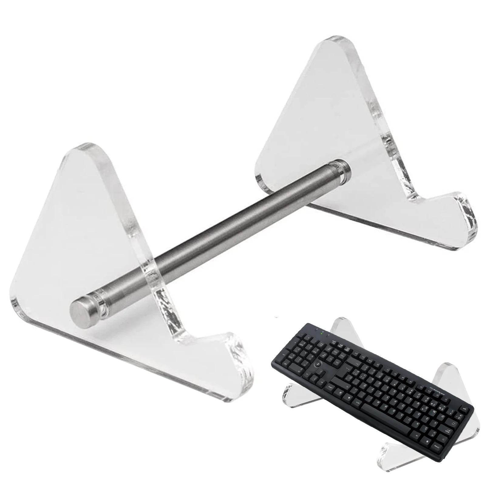 Keyboard Holder Stand Acrylic Mechanical Keyboard Storage Stand With 3-Tiers 2-Tiers 1-Tier Acrylic Frame Holder Stand For