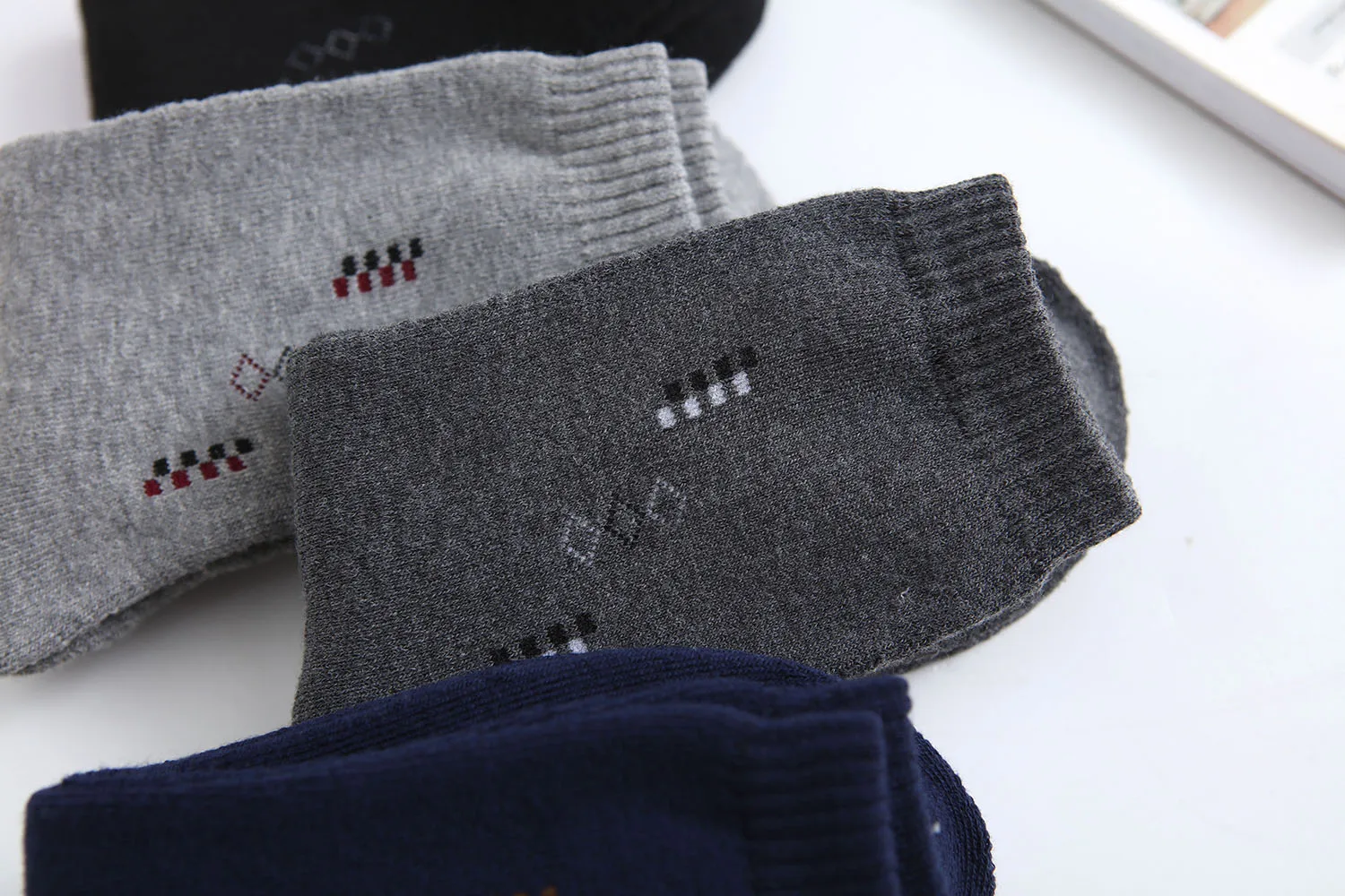 Casual Winter Warm Thick Terry Men's Socks Set 10 Pairs Black Blue Gray Fluffy Sports Socks Solid Color Winter Medium Socks