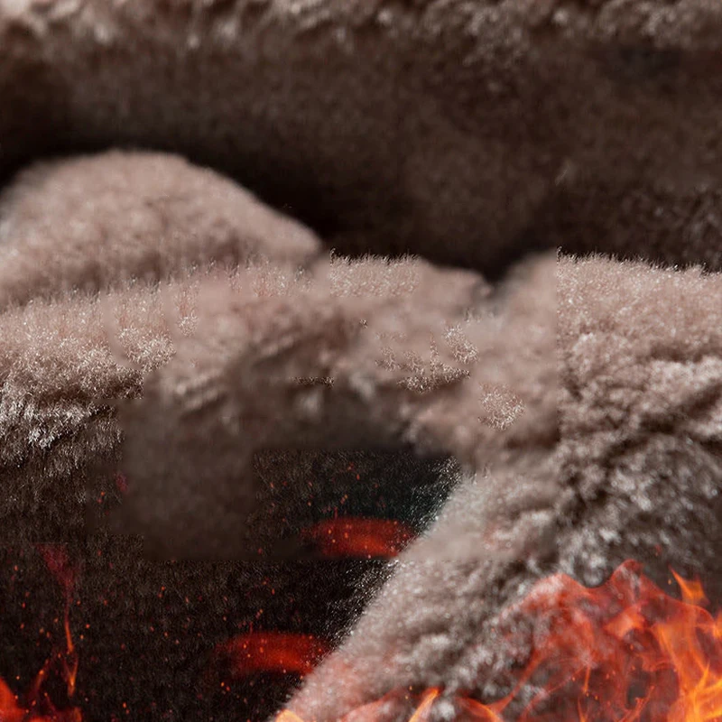 Soft Winter Outdoor Coat Men's Zip Up Hoodie Heavyweight Winter Sweatshirt Fleece Sherpa Lined Warm Jacket