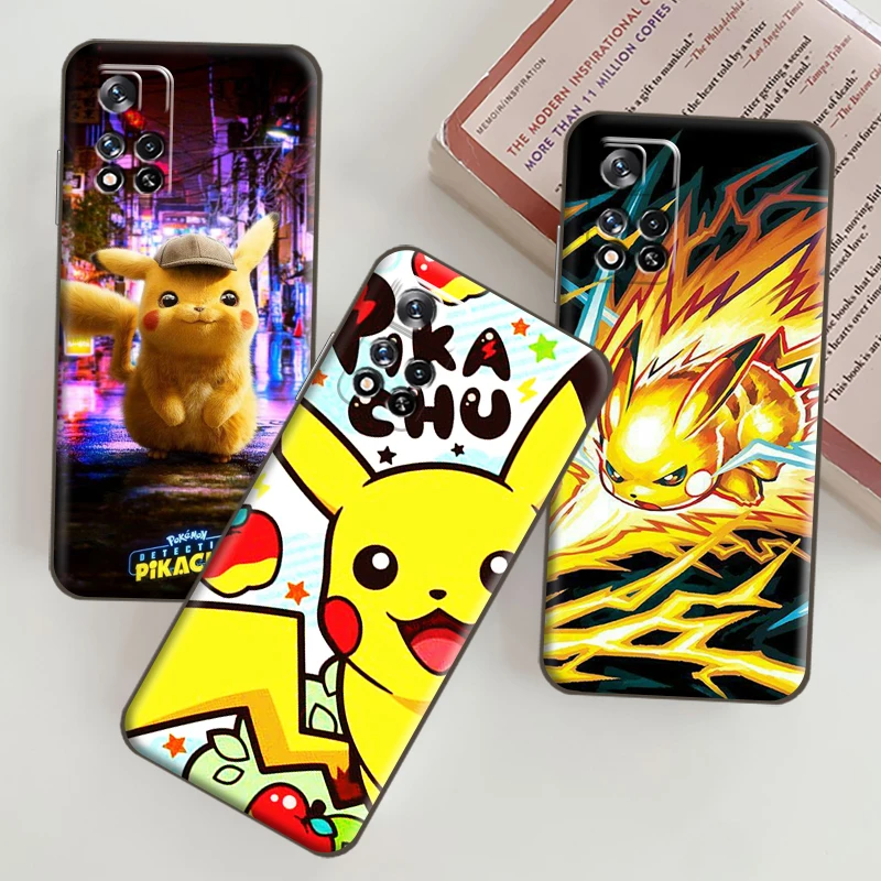 

Japan Anime Pokemon Pikachu Phone Case For Xiaomi Redmi Note 10 9 Pro 5G 9S 10S POCO F3 X3 M3 GT Pro X3 NFC Silicone Cover
