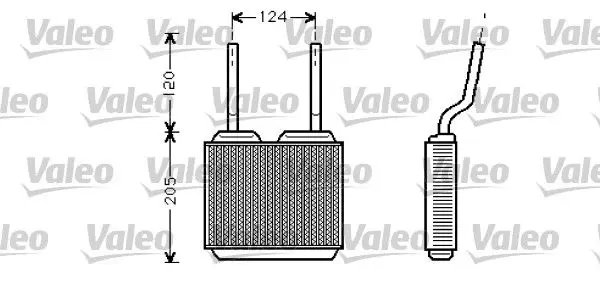 

VALEO 812117 для обогрева RADYATORU VECTRA B с кондиционированием