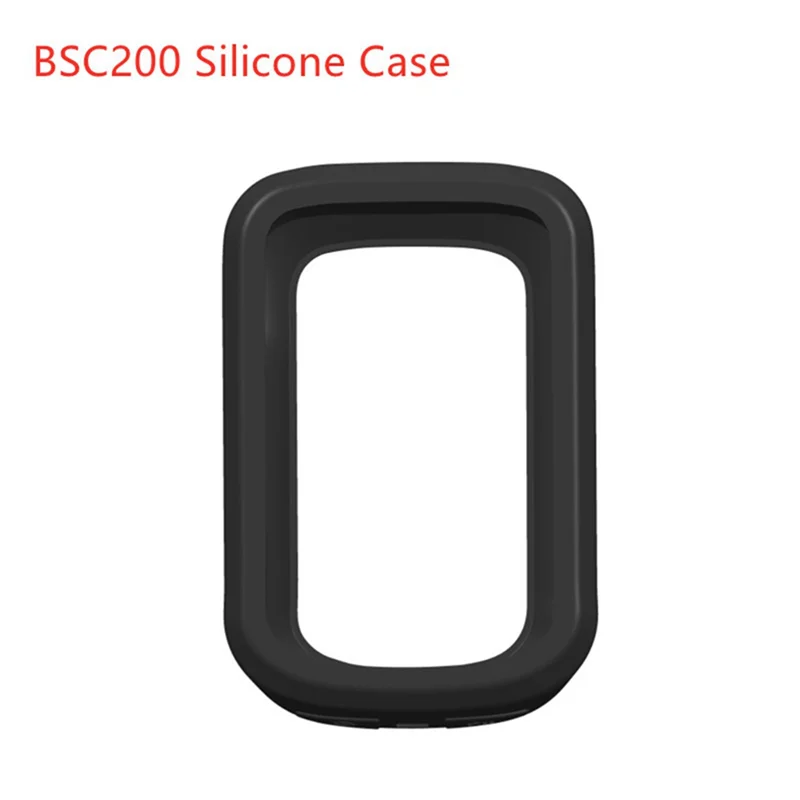 Bike Silicone Protective Cover for IGPSPORT BSC200 Case of GPS Bicycle Computer Protection with Screen Film Black