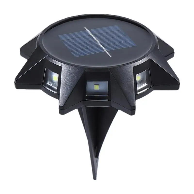 

Solar Ground Lights | 8 LED Octagonal Lights Solar Powered Waterproof | Wear Resistant Deck Lights Walkway Pathway Yard Decor